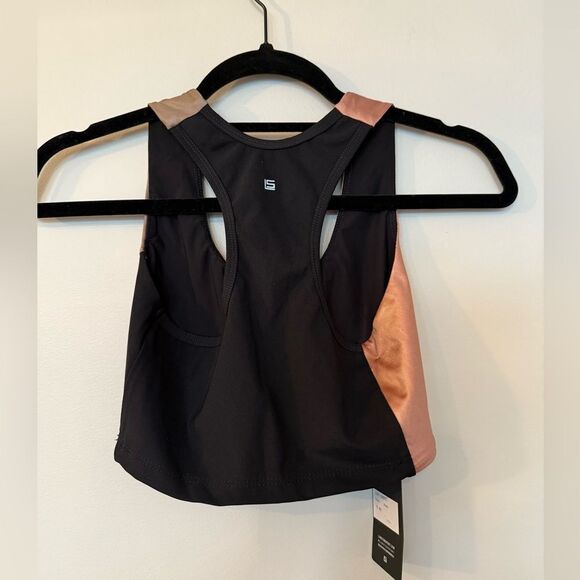 LANSTON SPORT Finn Colorblocked Sports Bra In Black Size Small - Picture 7 of 7
